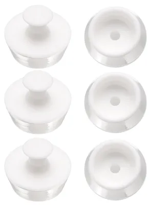 Productafbeelding van Afvoerstoppen - 6 stuks siliconen afvoerstoppen voor badkuipen, geschikt voor afvoeren van 28 mm tot 30 mm - Met handgreep, geschikt voor keuken, badkamer en douche
