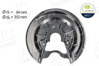 Produktbild von AIC Spritzblech Bremsscheibe für VW GOLF VI (5K1) Hinten Rechts 56168 Ankerblech