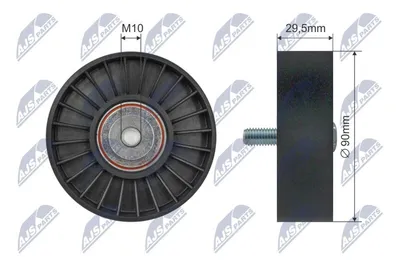 Produktbild von NTY RNK-FR-067 Spannrolle Keilrippenriemen 90mm für FORD MONDEO II Kombi (BNP) MONDEO II (BAP) MONDEO I (GBP) MONDEO II Stufenheck (BFP)