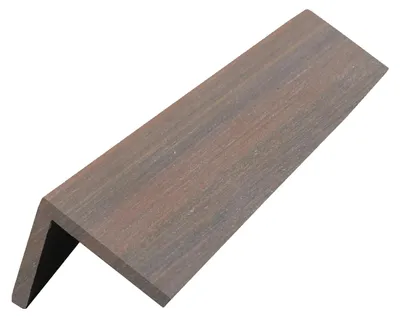 Produktbild von MUSTER WPC L Winkel Abschlussleiste Terrassendielen Braun Co-Extrudiert 15x5x5cm