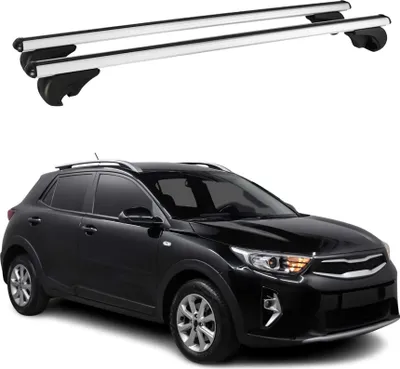 Image de Barres de toit Transversales pour Kia Stonic 2017-2025 Aluminium Argent