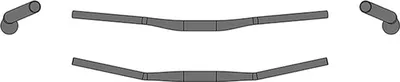 Image de Guidon ERGOTEC "Riser Bar 30-50" Griffwe Rise 30 mm, longueur de la poignée 235 mm