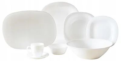 Produktbild von LUMINARC CARINE Geschirrset 38-teilig weiß für 6 Personen