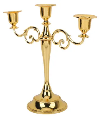 Immagine prodotto di Candeliere in bronzo con tre bracci, dal design elegante