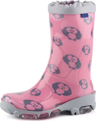 Produktbild von Ladeheid Kinder Mädchen Jungen Gummistiefel Regenschuhe LARB015 (Rosa Eule, 23)