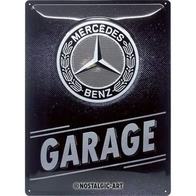 Zdjęcie produktu dla Metalowy Plakat 30 X 40Cm Mercedes Garage