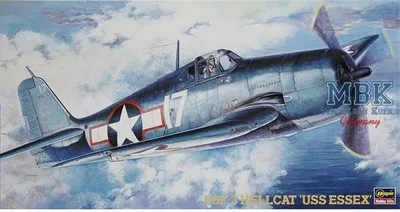 Image de HASEGAWA HAS09134 Grumman F6F-3 Hellcat « USS Essex » (JT34)