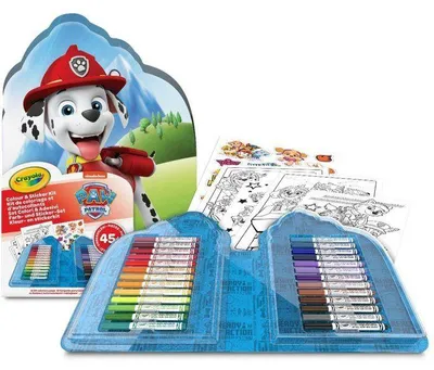 Image de Coffret coloriage - CRAYOLA -  Kit créatif - Pat'Patrouille - 45 pieces - Des 5 ans