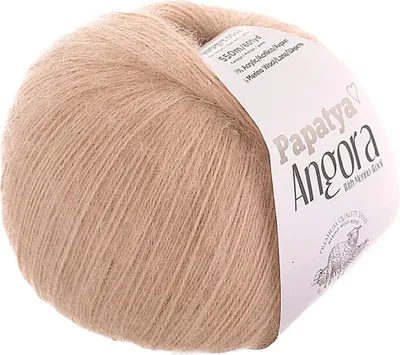 Produktbild von Papatya Angora Style Wolle 550m/100g Strickgarn mit 20% Wolle Häkelgarn