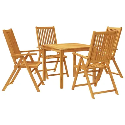 Image de Ensemble à manger de jardin 5 pcs 85x85x74 cm Bois d'acacia solide