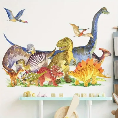 Produktbild von GKA Wandtattoo für Kinder Baby GK01 Dinosaurier Wandsticker Kinderzimmer Wandaufkleber Dino