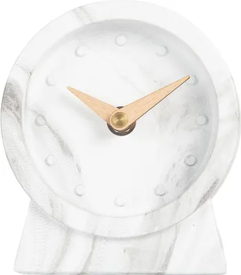 Obrázek produktu pro Stolní hodiny Clayre & Eef 1xAA White Metal