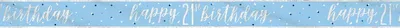 Produktbild von Folien-Banner blau & silber ca. 274 cm