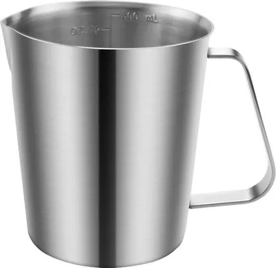 Zdjęcie produktu dla Miarka ze stali nierdzewnej 500 ml, do kawy i latte