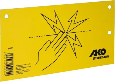 Produktbild von Kerbl Warnschild Elektrozaun gelb, Größe:ONE