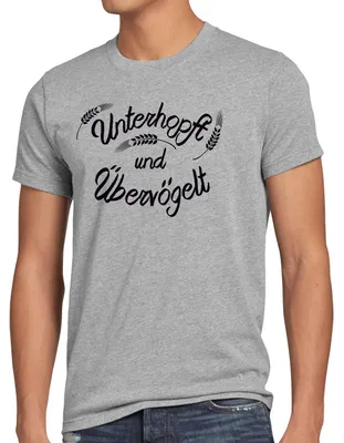 Produktbild von style3 Unterhopft und Übervögelt Herren T-Shirt Kult Shirt Funshirt Spruch