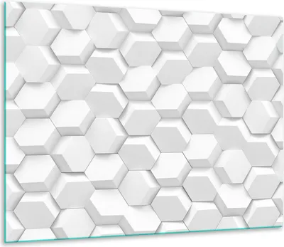 Obrázek produktu pro Kryt varné desky Skleněný kryt varné desky 60x52cm Bílý