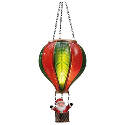 Produktbild von Anna's Collection LED Heißluftballon Santa Batteriebetrieb Flammeneffekt