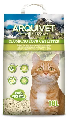 Productafbeelding van Solidchoice - Tofu Kattenbakvulling 18 Liter, Absorberend en Klonterend