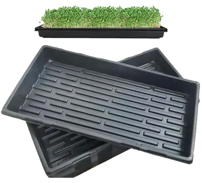 Immagine prodotto di Vassoi per semina senza fori di drenaggio - Vassoio per germinazione - 54 x 28 x 6 cm - 10 pezzi