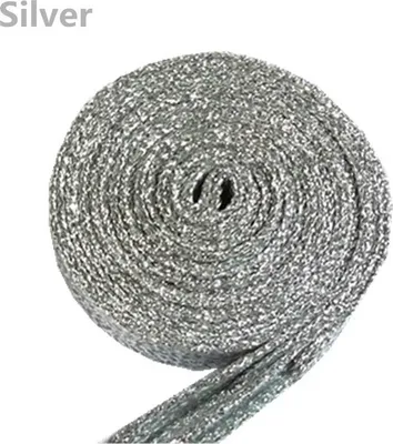 Produktbild von Glitzer-Schnürsenkel | flach | 1 Paar | 110cm | Silber