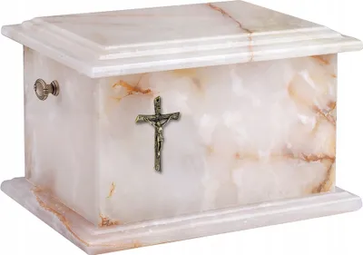 Produktbild von Steinurne, Steinurne Für Menschliche Asche (Kreuz)