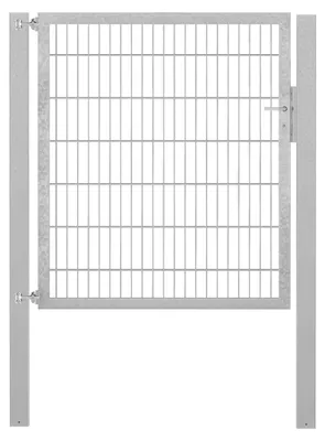 Immagine prodotto di Alberts 635251 Cancello singolo Flexo con accessori, zincato a caldo, larghezza 125 cm, altezza 140 cm