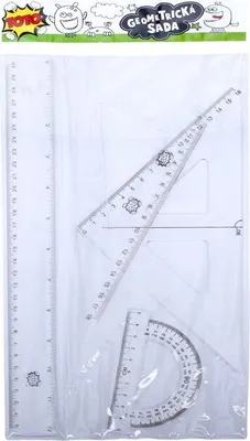 Zdjęcie produktu dla Zestaw geometryczny przezroczysty