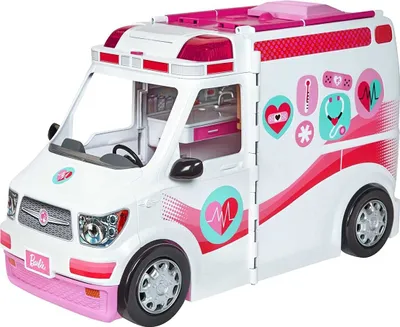 Obrázek produktu pro Hrací sada Barbie sanitka 2 v 1 (se světly a zvuky)