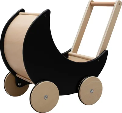 Produktbild von Holz-Buggy, Rollator fü r Kinder 2in1 Ecotoys rosa