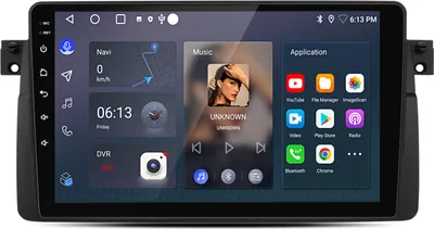 Immagine prodotto di Dispositivi di navigazione incorporati carplay Android13 DAB Radio 4Core per BMW Serie 3 E46 1998-2006 GPS 9''Navi BT SWC WIFI 2DIN 2+64G