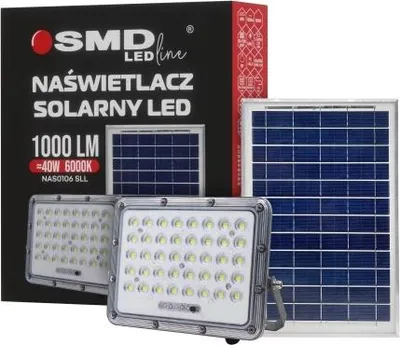 Obrázek produktu pro Led Solární Reflektor 40W 6000K 1000Lm + Panel - E+29-0106Sll