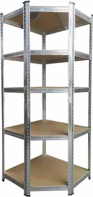 Produktbild von Aga Eckregal Steckregal Werkstattregal,Schwerlastregal, Lagerregal, Metallregal 180x70x40 cm, 5 Böden, raglast gesamt 875 kg