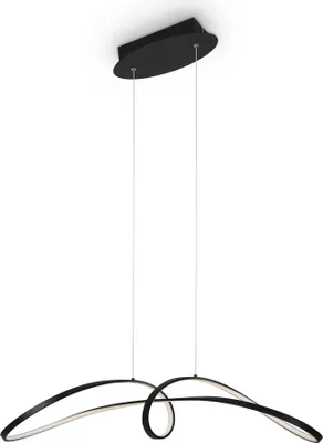 Produktbild von Maytoni Curve LED Pendelleuchte 42W, Schwarz, Aluminium, 4000K Neutrallicht