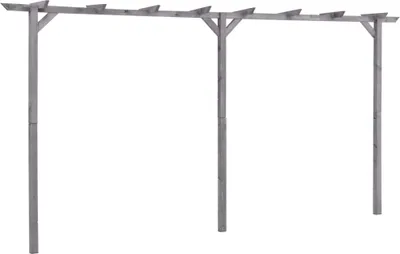 Produktbild von Garten-Pergola Grau 400x40x205 cm Imprägniertes Kiefernholz