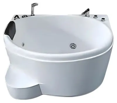 Obrázok produktu pre Badewanne Whirlwanne Whirlpool Blubberbad Hydromassagewanne Spa-Bath 122x90 cm