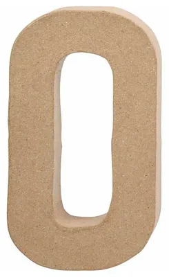 Produktbild von Buchstabe aus Pappmaché – O, 20,5 cm