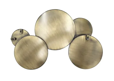 Immagine prodotto di Specchio decorativo dorato Satelitte, da appendere, 60 x 40 cm, dorato