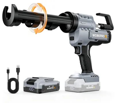 Produktbild von WORKPROX 20 V Akku-Kartuschenpistole, Elektrische Dichtstoffpistole 300 ml