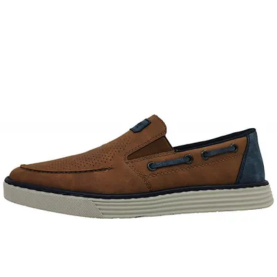 Obrázok produktu pre Rieker Auxerre pánske slip-on topánky brown casual, veľkosť topánok:44 EU