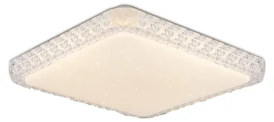 Image de ZMH LED Plafonnier Salon Plafonnier à intensité variable - Lampe de chambre à coucher plafond avec télécommande 32W cristal Lampe de cuisine Moderne Ciel étoilé Lampe de couloir incl. fonction mémoire pour chambre d'enfant Salle à manger