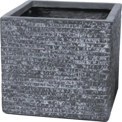 Produktbild von Blumentopf Utah cubi graphit w20h22 Fiberclay clayfibre MCollections
