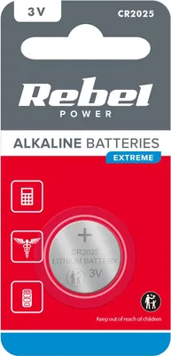 Image de Pile Rebel Extreme CR2025 3V, haute efficacité