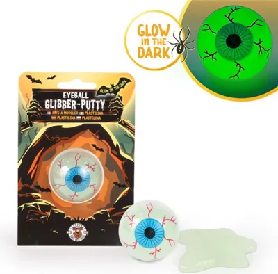Produktbild von Zombie Auge mit Glibber Knete als Halloween Gimmick