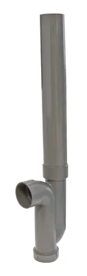 Produktbild von SOMATHERM FOR YOU – Universal-Ablaufsiphon für Waschmaschinen (Waschmaschine oder Geschirrspüler) – Mit Entleerungsstopfen – Horizontaler Abfluss