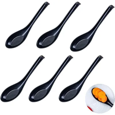 Produktbild von Suppenlöffel Asiatisch 6er Set Schwarz