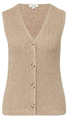 Produktbild von s.Oliver 2168000.81X7.36, Weste, Erwachsener, Weiblich, Slim fit, Ärmellos, Kleidungsknopf