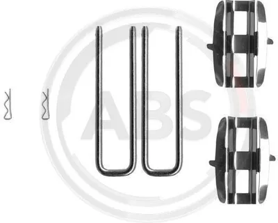 Produktbild von A.B.S. 0961Q Zubehörsatz Scheibenbremsbelag Vorne für VW Kaefer Typ 1 Kaefer Cabrio (15)