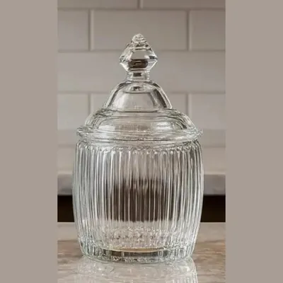 Image de Bonbonnière en verre avec couvercle Candy pour bonbons