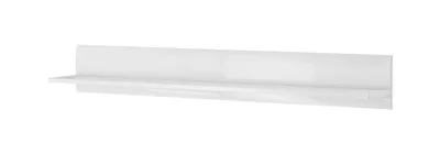 Produktbild von Furniture24 Hängeregal Tulsa 01 Wandregal Wandboard 160 Cm Weiß Hochglanz